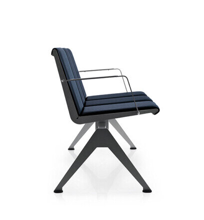 ZERO 3-Sitzer, A-Fuß, Vollpolster, Armlehnen