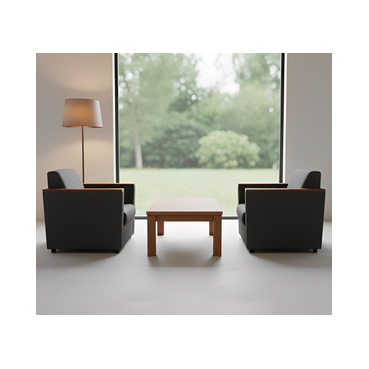 MAX-XL Sessel mit Holzarmauflage