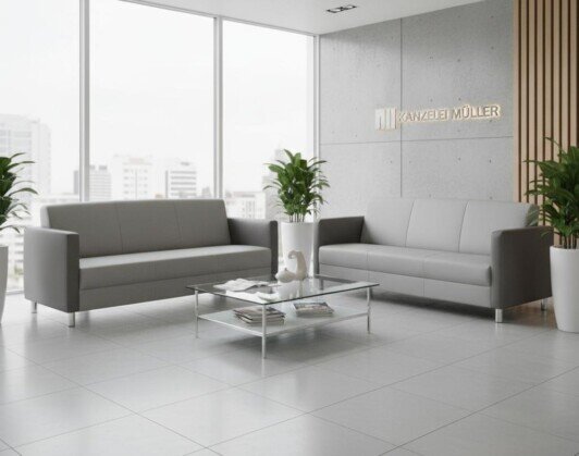 LEANDER "S" Sofa  Rückenhöhe "L" mit geschlossener Front