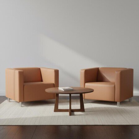 LEANDER "S" Sessel  Rückenhöhe "S" mit geschlossener Front