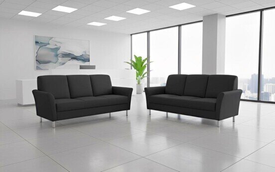 LENA 3-Sitzer mit Metallfüßen